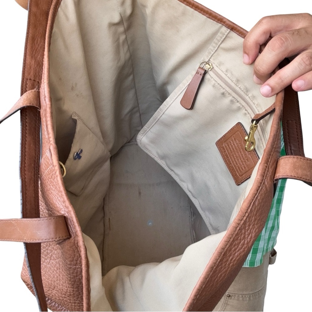 Brown Leather Men's Bag - Picture 11 of 13